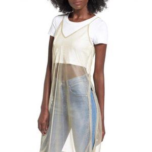 Ten Sixty Sherman sheer gold tunic tank camisole